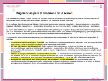 El documento "Productos Contestados Segunda sesión CTE 2024 Preescolar" ofrece orientación para facilitar las sesiones educativas, centrándose en el diálogo colaborativo y la toma de decisiones. Está dirigido específicamente a los educadores de preescolar al proporcionar una lista numerada de sugerencias para preparar las actividades de CTE 2024.