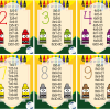 tablas de multiplicar Crayola