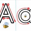 LAS VOCALES MÁGICAS 32 Diagrama que muestra cómo escribir la letra