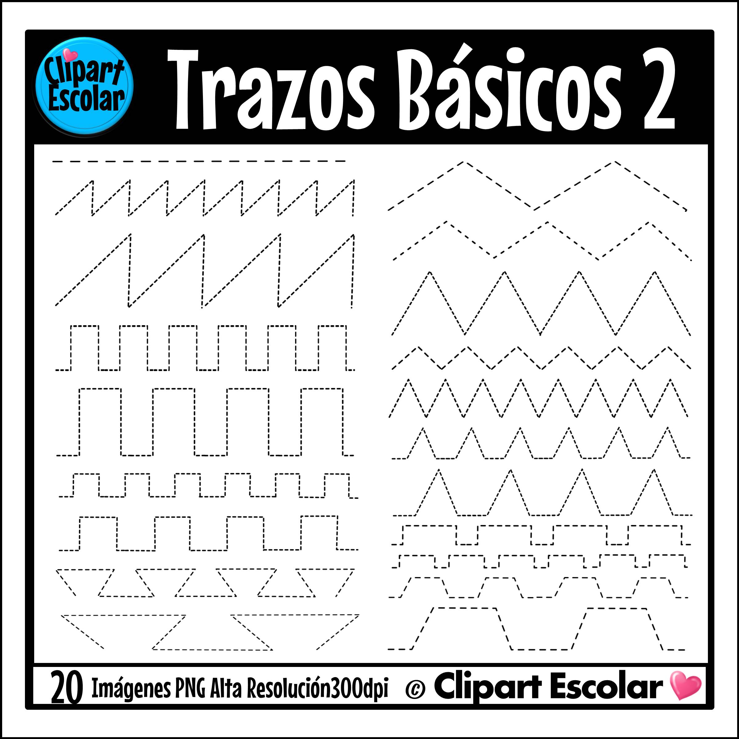 Trazos Básicos 2 Líneas Rectas Clipart Escolar 1 Trazos Básicos 2 Líneas Rectas Clipart Escolar