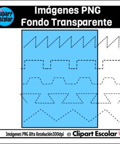 Trazos Básicos 2 Líneas Rectas Clipart Escolar 6 trazos lineas clipart escolar 4 2