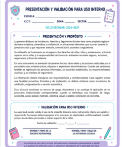 BITACORA DE INCIDENCIAS, ATENCIÓN Y SEGUIMIENTO ESCOLAR 7 validacionbit