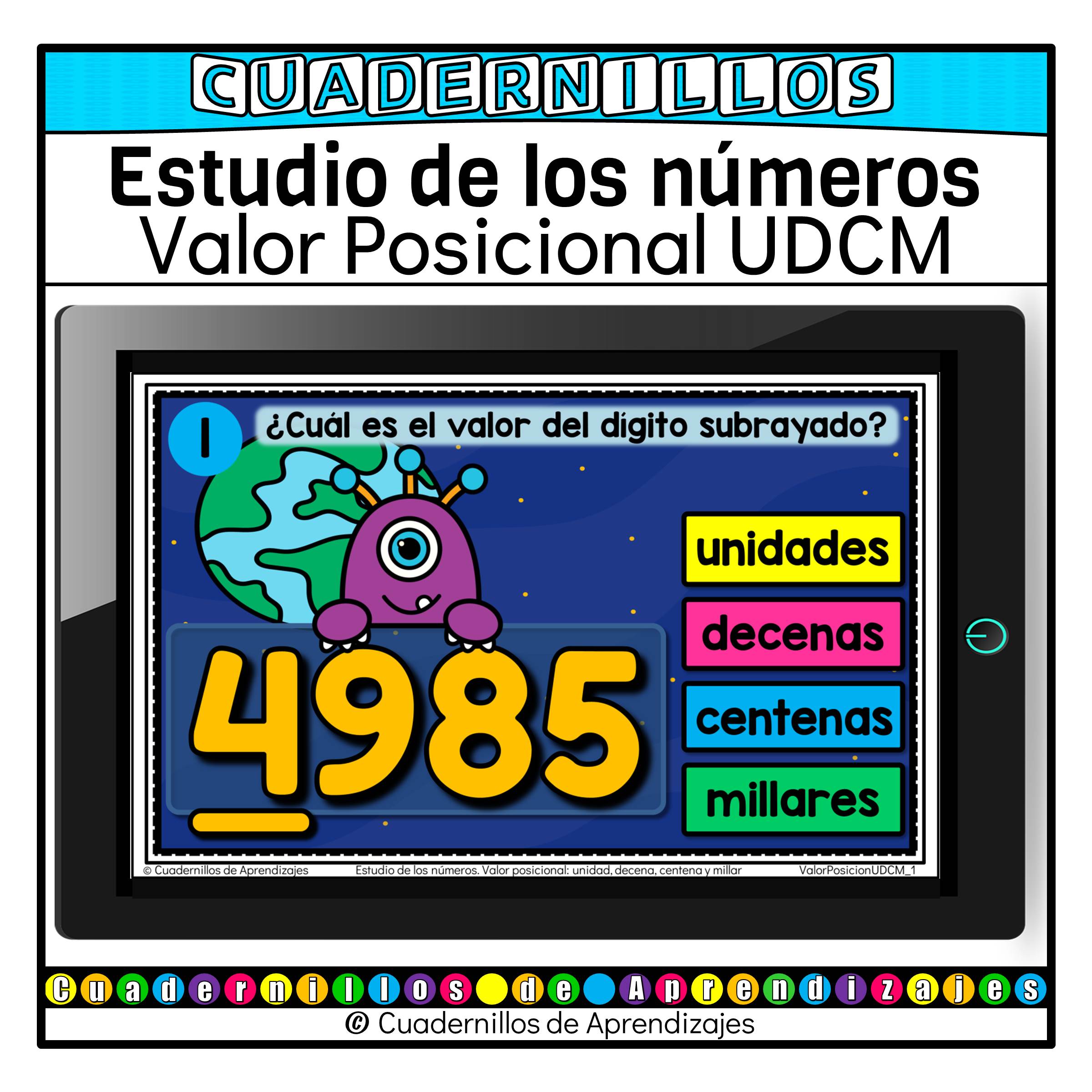 Valor Posicional unidades decenas centenas millares Estudio de los números Matemáticas Grado Primaria Fichas Digitales 1 Valor Posicional unidades decenas centenas millares Estudio de los números Matemáticas Grado Primaria Fichas Digitales