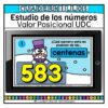 Valor posicional unidades decenas centenas Estudio de los números Matemáticas Primer Grado Primaria Fichas Digitales