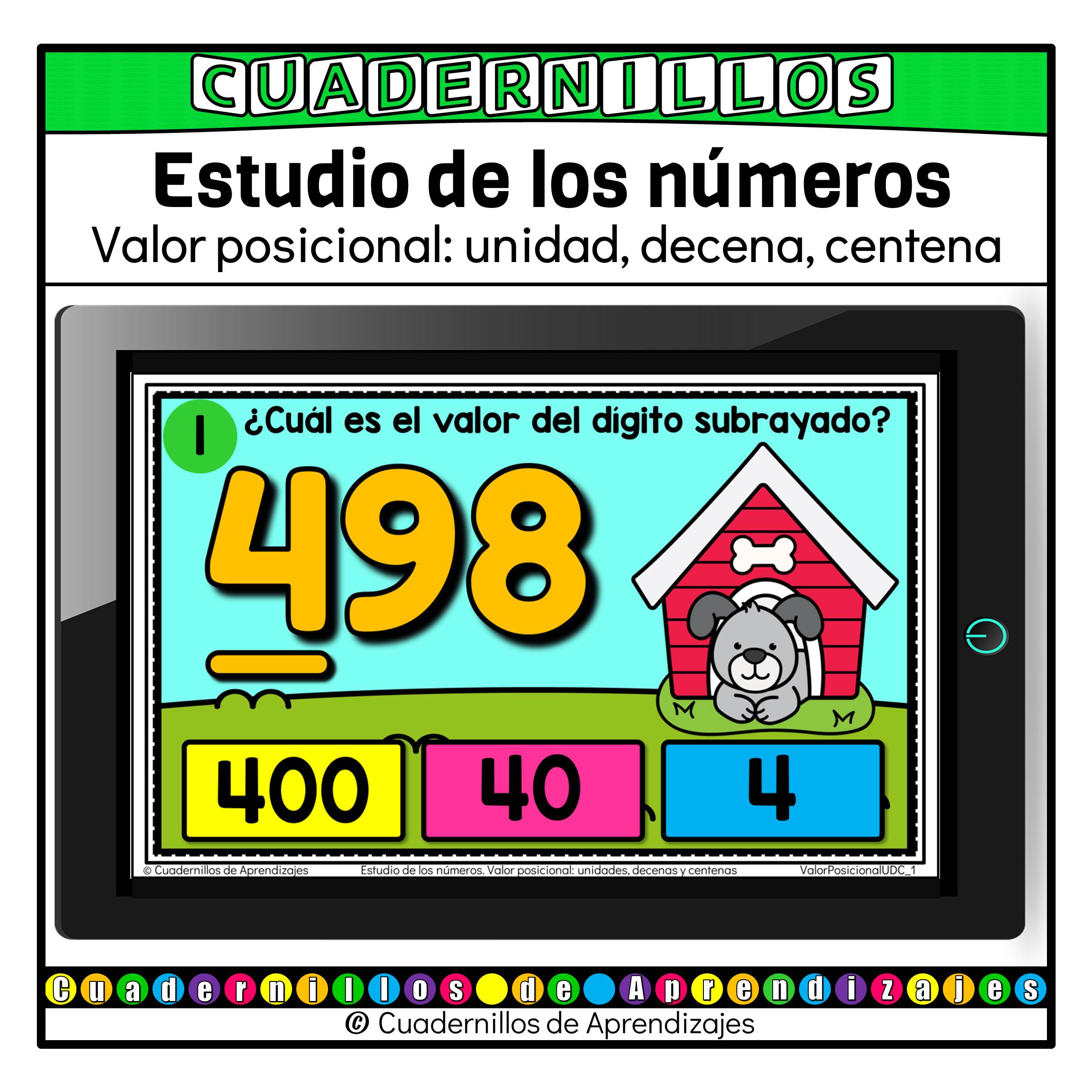 Valor posicional: unidades, decenas y centenas Estudio de los números Matemáticas Primero Segundo Grado Primaria Fichas Digitales 1 Valor posicional: unidades, decenas y centenas Estudio de los números Matemáticas Primero Segundo Grado Primaria Fichas Digitales