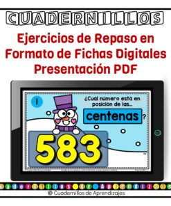 Valor posicional unidades decenas centenas Estudio de los números Matemáticas Primer Grado Primaria Fichas Digitales 11 valor posicional fichas digitales 2 2