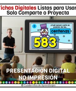 Valor posicional unidades decenas centenas Estudio de los números Matemáticas Primer Grado Primaria Fichas Digitales 12 valor posicional fichas digitales 3 2