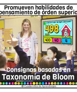 Valor posicional: unidades, decenas y centenas Estudio de los números Matemáticas Primero Segundo Grado Primaria Fichas Digitales 13 valor posicional fichas digitales 4