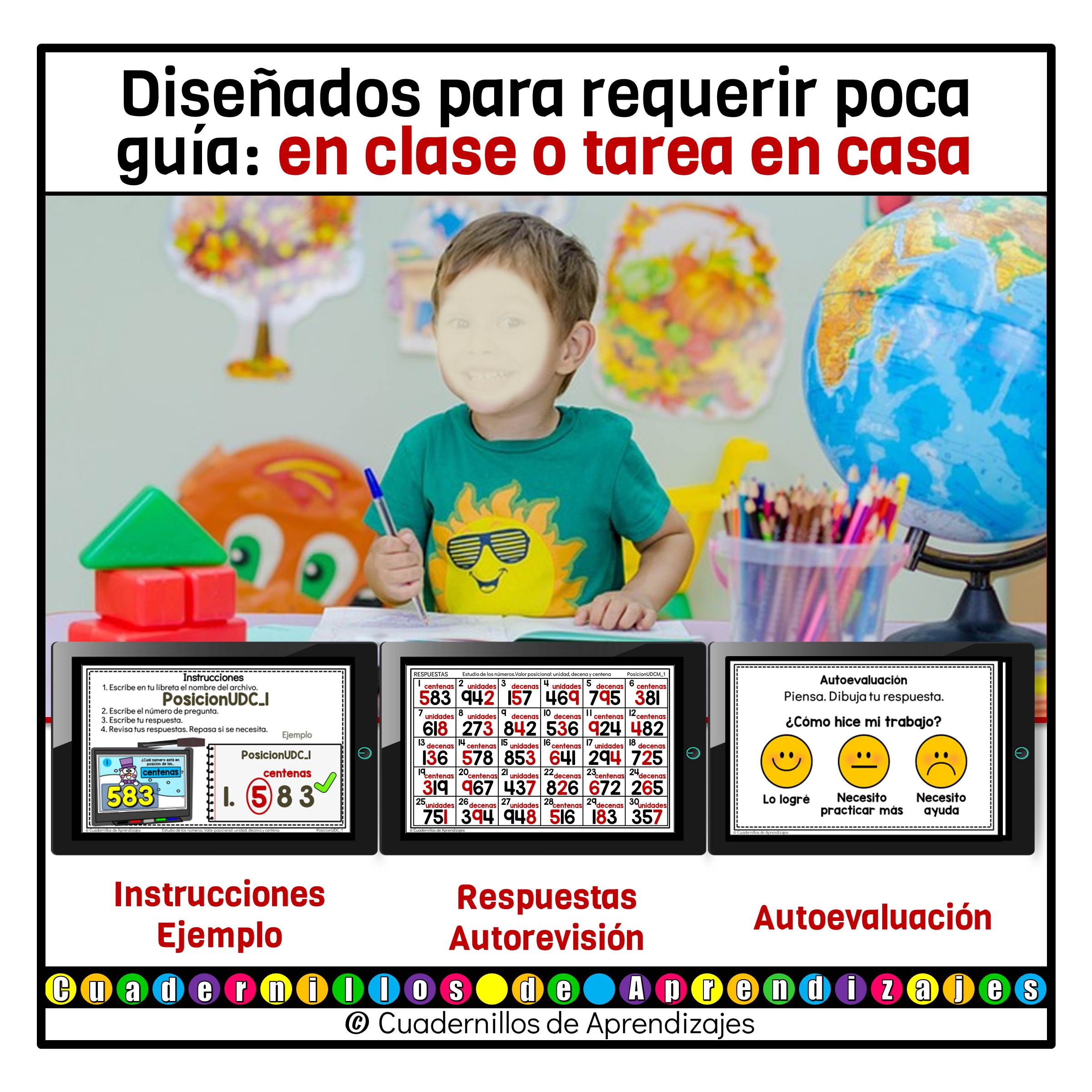 Valor posicional unidades decenas centenas Estudio de los números Matemáticas Primer Grado Primaria Fichas Digitales 5 Valor posicional unidades decenas centenas Estudio de los números Matemáticas Primer Grado Primaria Fichas Digitales - Image 5