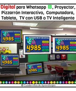 Valor Posicional unidades decenas centenas millares Estudio de los números Matemáticas Grado Primaria Fichas Digitales 15 valor posicional fichas digitales 6 1