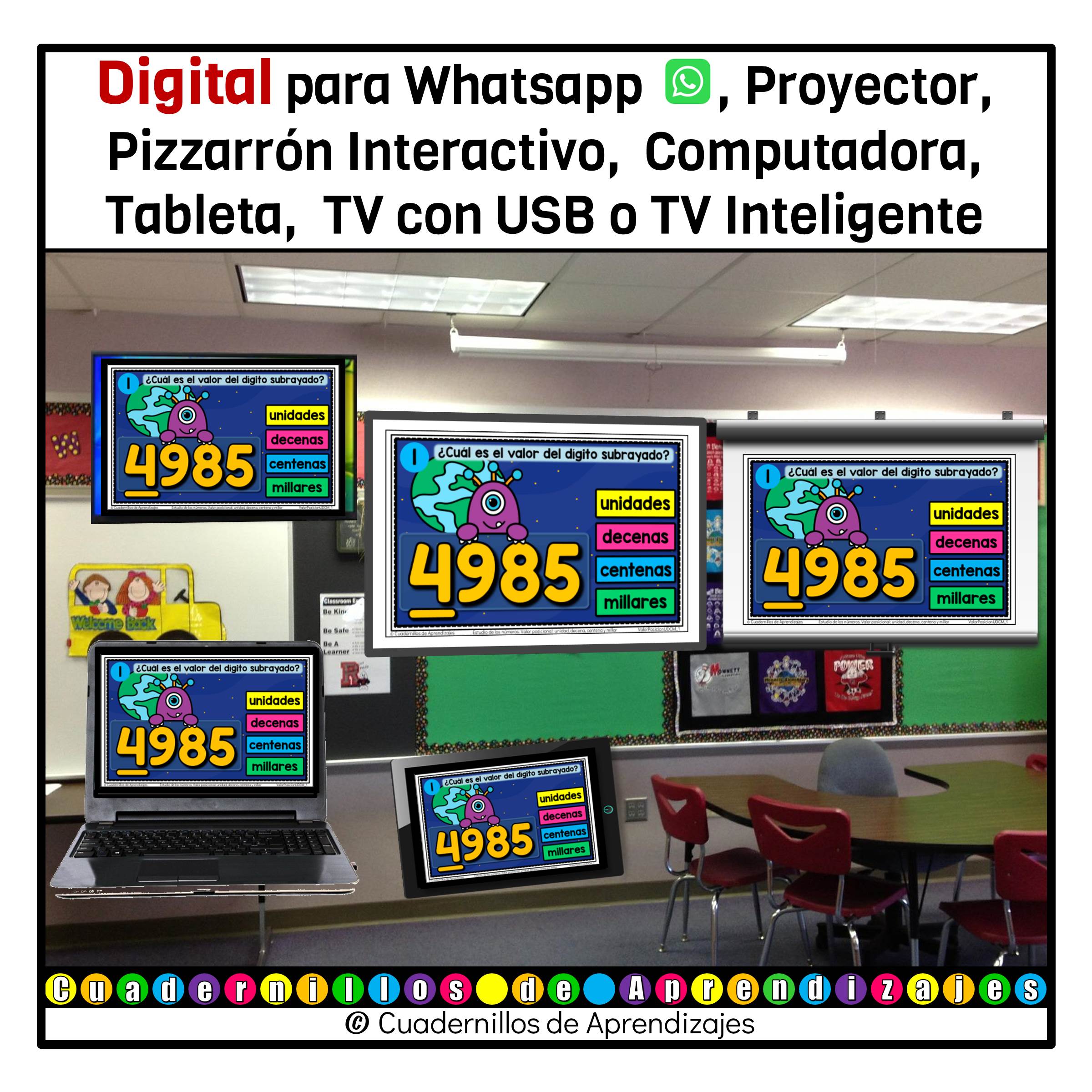 Valor Posicional unidades decenas centenas millares Estudio de los números Matemáticas Grado Primaria Fichas Digitales 6 Valor Posicional unidades decenas centenas millares Estudio de los números Matemáticas Grado Primaria Fichas Digitales - Image 6