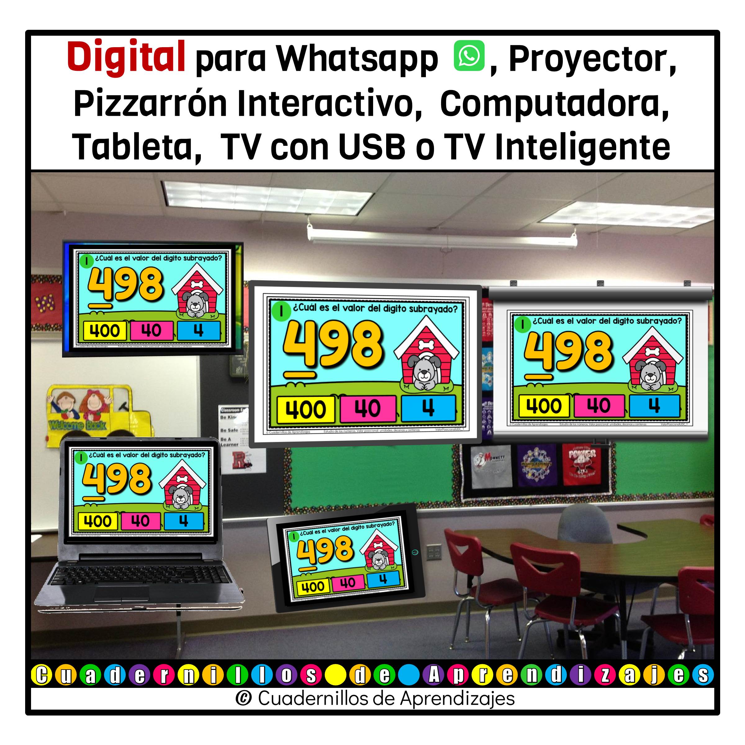 Valor posicional: unidades, decenas y centenas Estudio de los números Matemáticas Primero Segundo Grado Primaria Fichas Digitales 6 Valor posicional: unidades, decenas y centenas Estudio de los números Matemáticas Primero Segundo Grado Primaria Fichas Digitales - Image 6