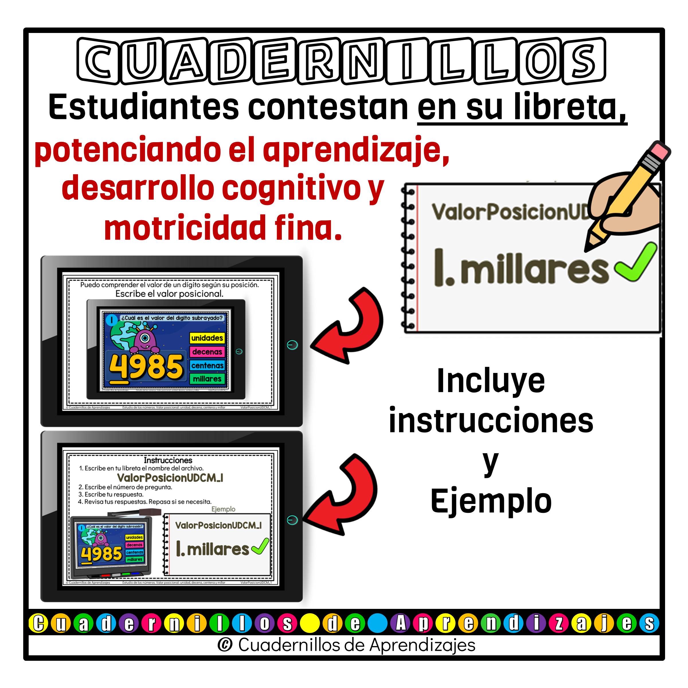 Valor Posicional unidades decenas centenas millares Estudio de los números Matemáticas Grado Primaria Fichas Digitales 7 Valor Posicional unidades decenas centenas millares Estudio de los números Matemáticas Grado Primaria Fichas Digitales - Image 7