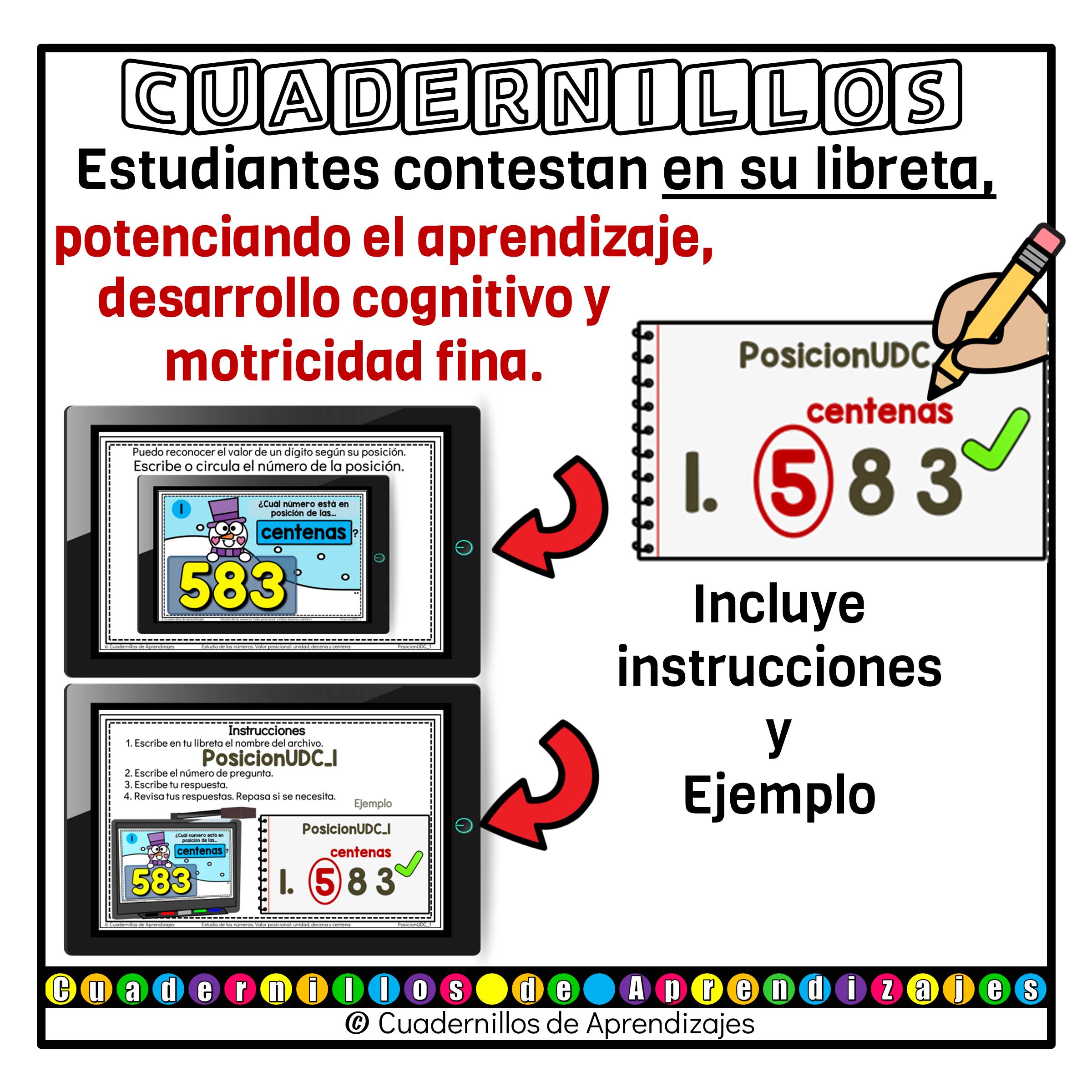 Valor posicional unidades decenas centenas Estudio de los números Matemáticas Primer Grado Primaria Fichas Digitales 7 Valor posicional unidades decenas centenas Estudio de los números Matemáticas Primer Grado Primaria Fichas Digitales - Image 7