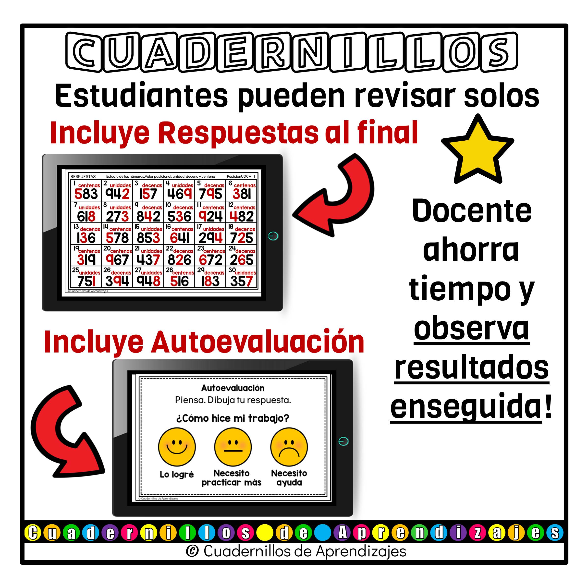 Valor posicional unidades decenas centenas Estudio de los números Matemáticas Primer Grado Primaria Fichas Digitales 8 Valor posicional unidades decenas centenas Estudio de los números Matemáticas Primer Grado Primaria Fichas Digitales - Image 8