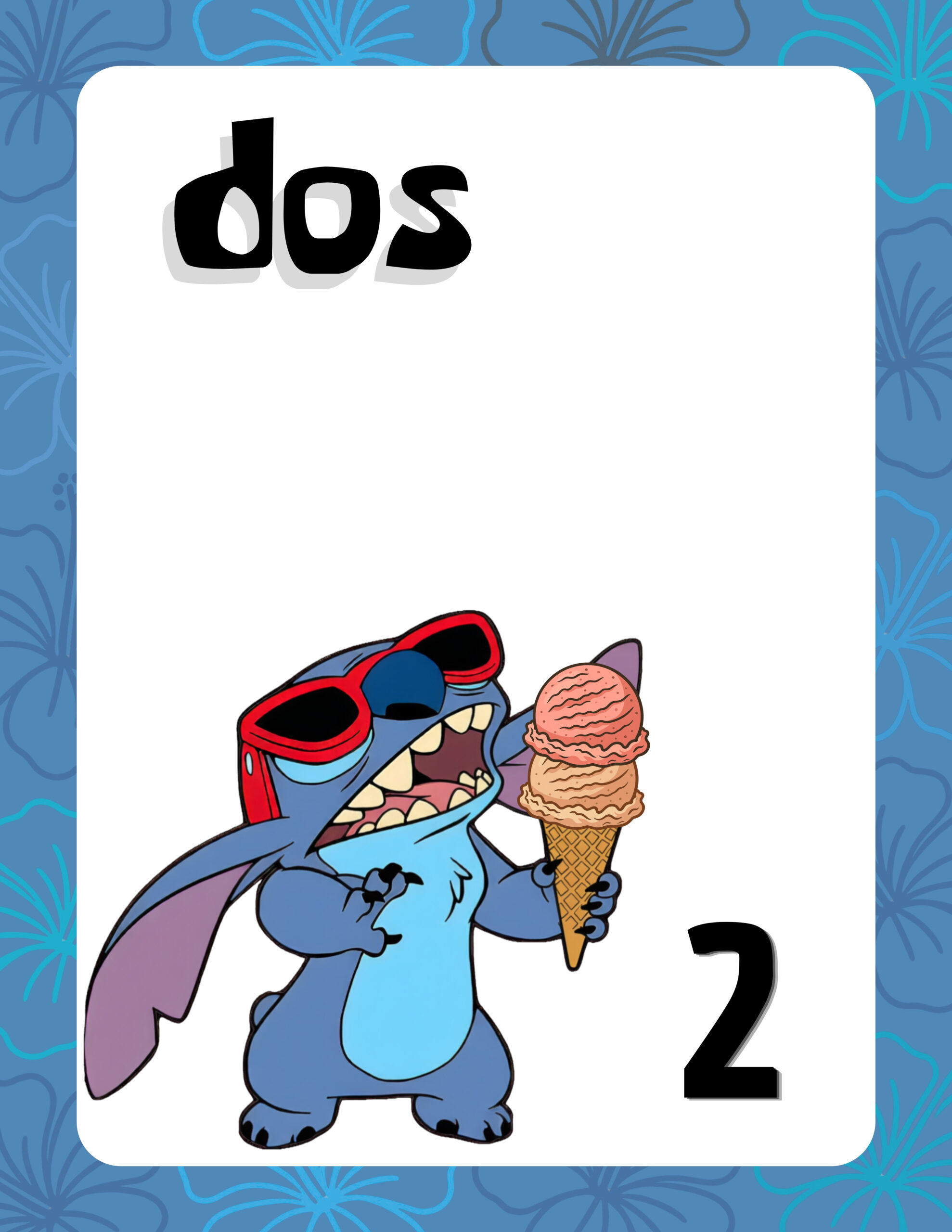 Números con temática de "Stitch" 3 Números con temática de "Stitch" - Imagen 3