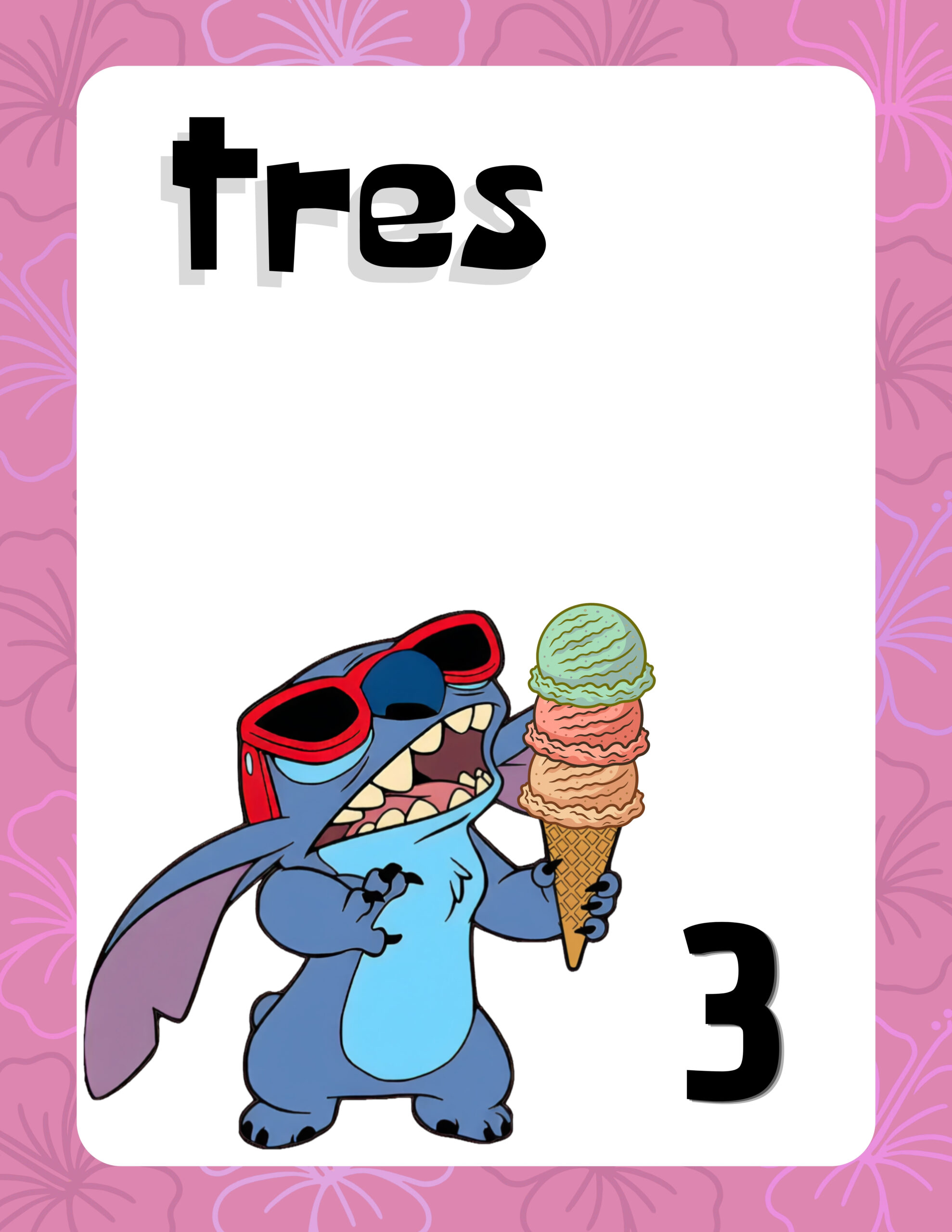 Números con temática de "Stitch" 4 Números con temática de "Stitch" - Imagen 4